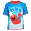 Sesame Street Baby UPF 50+ Sunsuit, Raglan Rash Guard and Swim Trunks 3 Piece Swimsuit Set - 4 of 4
