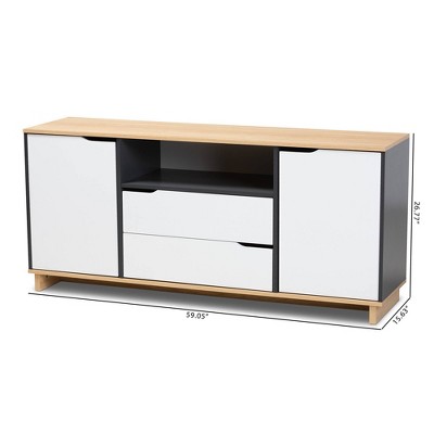 Reed Multicolor 2-Door Wood Dining Room Sideboard