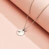 Girls' Heart Charmed Round Pendant Sterling Silver Necklace - In Season Jewelry - 4 of 4