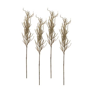 Flocked Pampas Grass Spray Christmas Decor (Set of 4) 31 Inch for Home Floral Arrangements By Melrose - 1 of 3