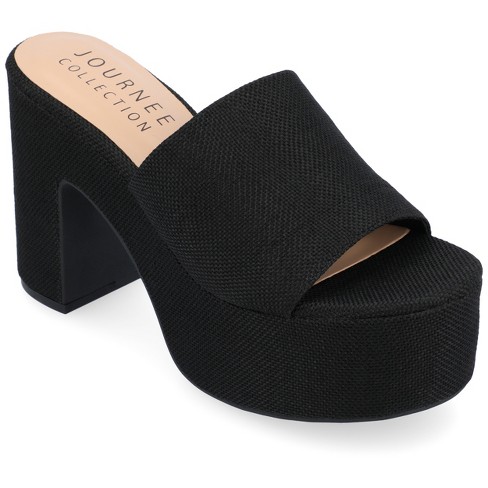 Black foam platform online sandals