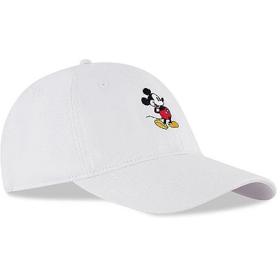 Disney Mickey Mouse Adults Men's Baseball Hat- White : Target