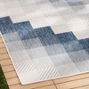 NICOLE MILLER NEW YORK Patio Country Ombre Chevron Indoor Outdoor Area Rug - 2 of 4