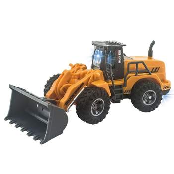 Insten 1/30 Scale Bulldozer Construction Remote Control Truck with 5 Channels, RC Toys for Kids