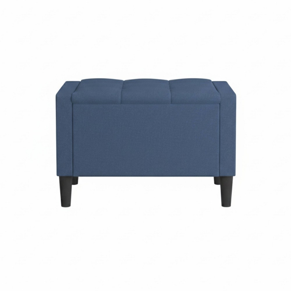 Home Design Braylen 30" Flip Top Storage Bench - Denim Blue
