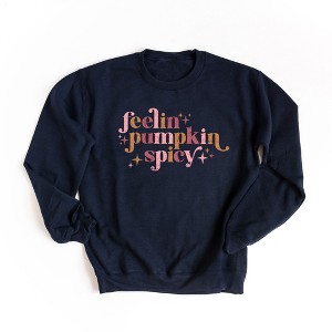 Simply Sage Market Women's Feelin Pumpkin Spicy Gildan Sweatshirt - 1 of 2