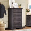 Farmhouse Wood Rustic Chest of Drawers Dresser with Corner Bevel Shape - 3 of 3