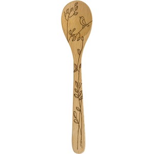 Talisman Designs Laser Etched Beechwood Mixing Spoon, Nature Collection - 1 of 4
