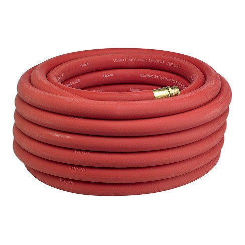 Underhill H75-075R UltraMax Red Premium Ultra Flexible 0.75 Inch x 75 Foot  Heavy Duty Synthetic Rubber Garden Water Hose w/ 800 PSI and Brass Fittings