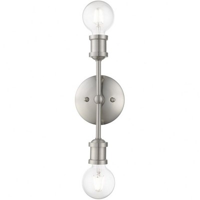 Lansdale Brushed Nickel 12" Contemporary Vanity Light