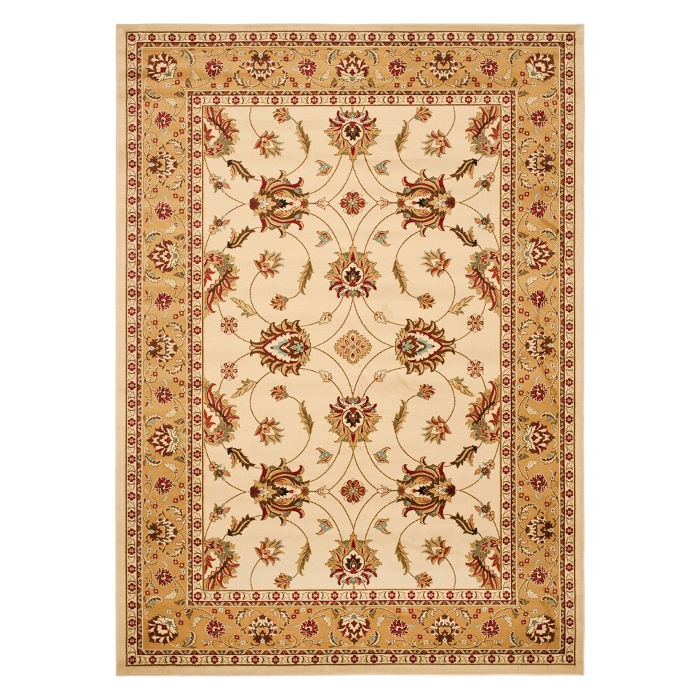 8'9inX12' Floral Loomed Area Rug Ivory/Beige - Safavieh