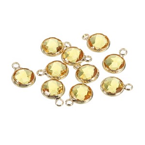 Unique Bargains DIY Craft Jewelry Making Necklace Crystal Birthstone Pendants 10 Pcs - 1 of 4