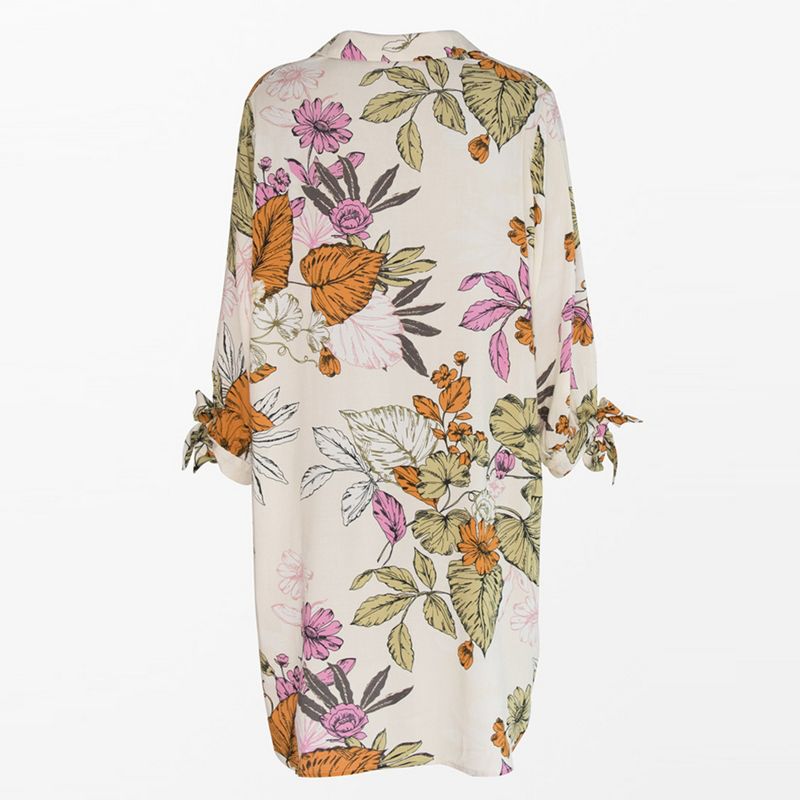 Women's Long Sleeve Floral Buttoned Shirt Dress - Cupshe, 5 of 7