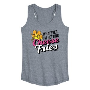 Women's - Mean Girls - Cheese Fries Graphic Racerback Tank - 1 of 4