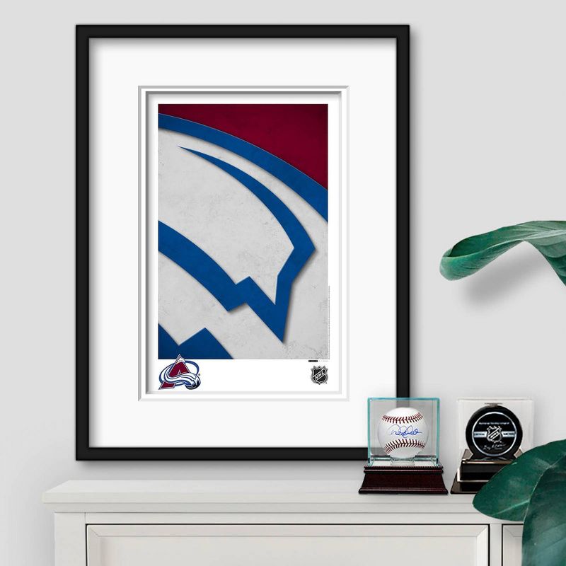 NHL Colorado Avalanche Logo Art Poster Print, 2 of 5