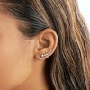 SHINE by Sterling Forever Graduated CZ Crawler Earrings - 2 of 4