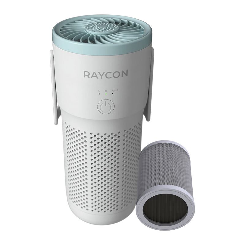 Raycon® The Portable Air Purifier with True HEPA Filtration for up to 54 Sq. Ft., Fresh Blue, 2 of 11