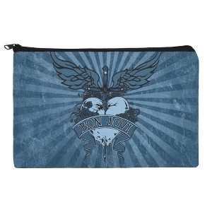 Bon Jovi Heart And Dagger Makeup Cosmetic Bag Organizer Pouch - 1 of 4