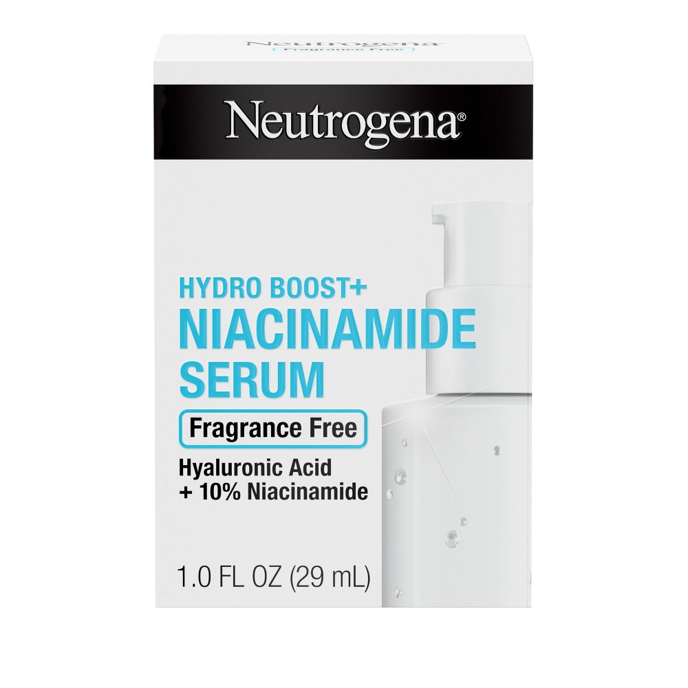 Photos - Cream / Lotion Neutrogena Hydro Boost+ Niacinamide Hydrating Face Serum With Vitamin B3 & 