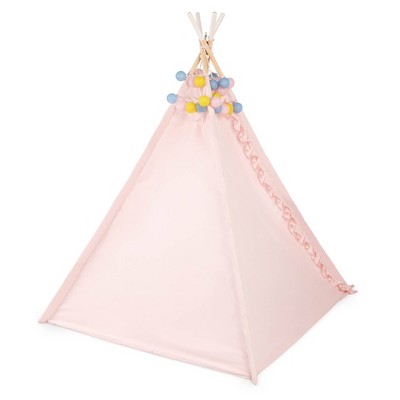 Our Generation Suite Retreat Pink Kids&#39; Play Tent with Globe String Lights &#38; Pillow