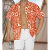 LA LEELA Men's Hawaiian Shirts Short Sleeve Button Down Shirt Mens Vacation Shirts Summer Beach Casual Tropical Shirts for Men Funny - 4 of 4