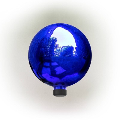 Alpine 10" Glass Gazing Globe Blue
