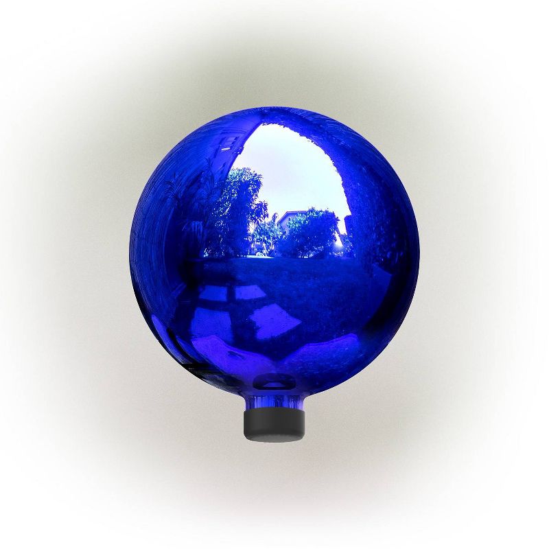 10&#34; Glass Gazing Globe Blue - Alpine Corporation, 1 of 5