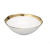 Classic Touch White Porcelain Bowl with Gold Rim, 8.75"D - 2 of 3