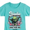 Girls' - Star Wars - Valentine Yoda One For Me Fitted Short Sleeve Graphic T-Shirt - 2 of 4