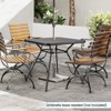 Tangkula 32" Patio Dining Table w/ 1.6" Umbrella Hole & Lid DPC Tabletop for Backyard - 3 of 4