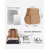 Itopfox Neoprene Waterproof Diaper Backpack for Parents with Changing Pad, Large Storage & 10 Pockets, Travel-Friendly Design (Oat) - 4 of 4