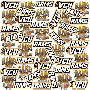 Virginia Commonwealth University Basketball Sports 50ct Vinyl Large Deluxe Stickers Variety Pack - 1 of 4