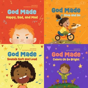 God Made All of Me 4-Pack (Books for Babies and Toddlers about Feelings, Actions, Colors, and Sounds) - by  Laura Derico (Board Book) - 1 of 1