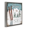 Stupell Industries Live To Ski Rustic Snow Sports, 18" x 18" - 3 of 4