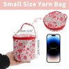 Unique Bargains Small Yarn Storage Organizer for Store Knitting and Crochet Supplies Red Pink - 2 of 4