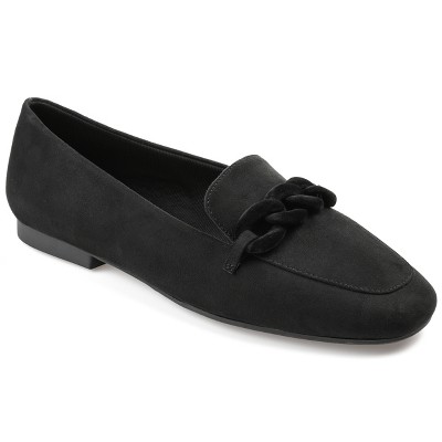 Journee Collection Womens Cordell Slip On Square Toe Loafer Flats