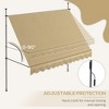 PAGED Retractable Awning Non-Screw Outdoor Sun Shade Multi-angle Adjustable Awnings UV and Water Protection for Patio, Backyard - 4 of 4