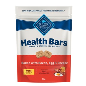 Blue Buffalo Mini Health Bar Bacon and Cheese Flavor Crunchy Dog Treats - 16oz - 1 of 4
