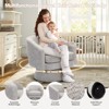 Swivel Accent Chair, 360° Chenille Swivel Lounge Reading Chair,Modern Single Sofa Lounge Armchair Club Chair with Storage Space - 3 of 4