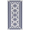 Outsunny Outdoor Patio Rug, Large Camping Carpet with Carrying Bag, 9' x 18' Waterproof Plastic Straw, Reversible, Blue & White Rhombus Patchwork - 4 of 4