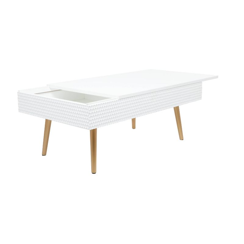 Contemporary Wood Coffee Table White - Olivia &#38; May, 5 of 30