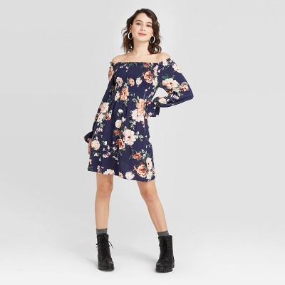 target off the shoulder dress