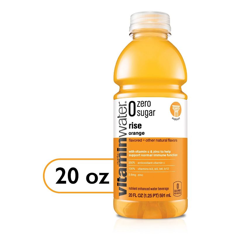 vitaminwater zero rise orange - 20 fl oz Bottle, 1 of 11