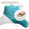 Nestl Reading Pillow for Bed with Fleece Blanket, Standard Bed Pillows for Sitting Up in Bed, Bed Rest Pillow - 4 of 4
