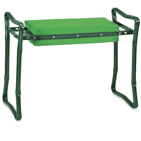 Folding Garden Kneeler Seat With Foam Pad Green Plow Hearth