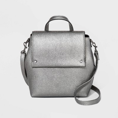 Mini Flap Convertible Backpack - A New Day™ Dark Gray