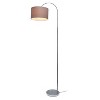 Creekwood Home Vista 66" Modern Arched Brushed Nickel Floor Lamp - 4 of 4