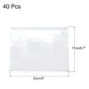 Unique Bargains A5 Waterproof Home Office Travel Zip Envelope File Bags 40 Pcs - 2 of 3