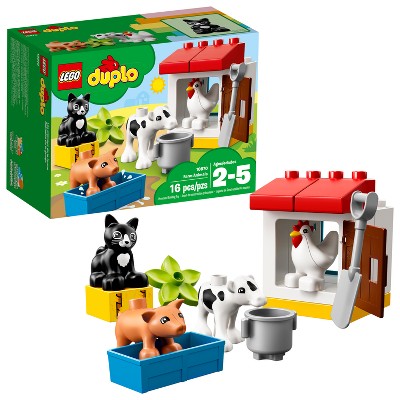 duplo figures and animals