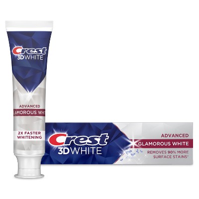 Crest 3D White Advanced Glamorous Teeth Whitening Toothpaste - 3.3oz